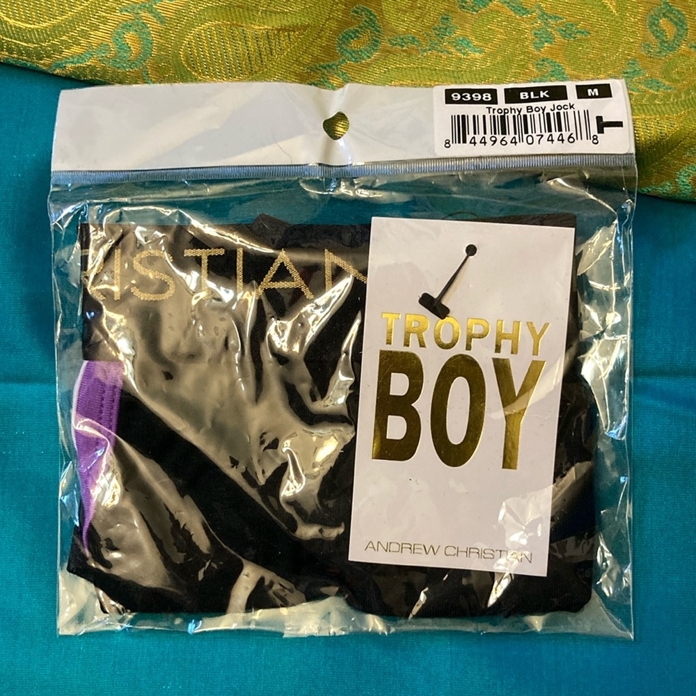 🐬Andrew Christian Trophy Boy Black Jock